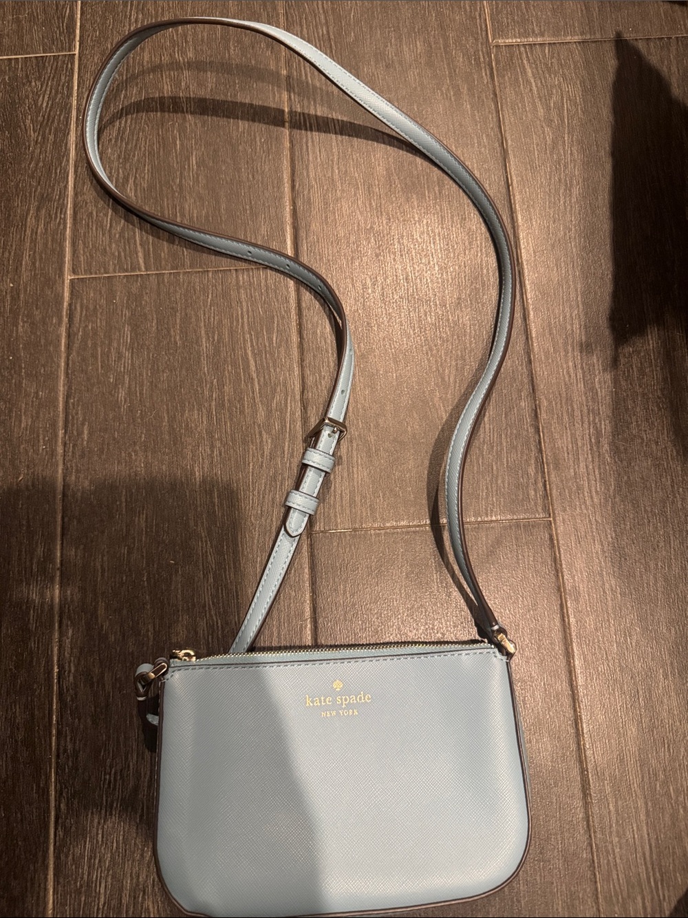 kate spade Light Blue Saffiano Crossbody Bag
